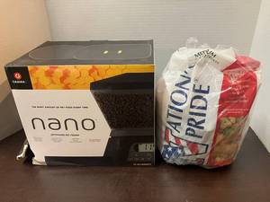 lot 122 image: Automated Pet Feeder and Doggy Snacks