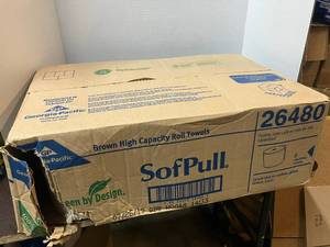 lot 141 image: Brown Roll Paper Towels
