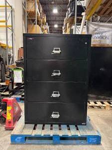 Lot of Two Fire Proof Cabinets (572460) No Keys, Some Drawers Don't Open Without Interference, See Description