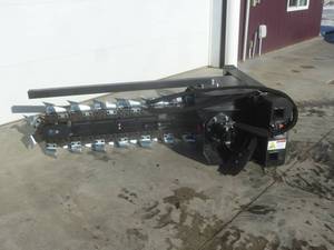 lot 204 image: 2024 Wolverine 48 Trencher Skid Steer Attachment