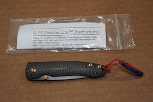 lot 62 image: K-93 Featherlite Folding Knife