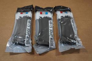 lot 81 image: 3 RWB Steel 30 Round AR Magazines - .2235.56