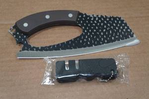 lot 150 image: 8 Carbon Steel Professional Chef Knife with Sharpener