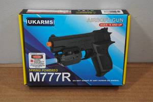 lot 156 image: UKArms M777R Spring Powered Airsoft Gun with Laser