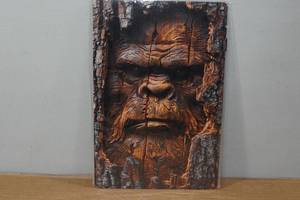 lot 172 image: Novelty Metal Sign - Sasquatch