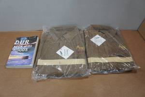 lot 183 image: 2 Boundary Waters Long Sleeve Button Up Shirt and Book - Large