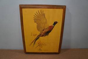 lot 211 image: Pheasant Plaque