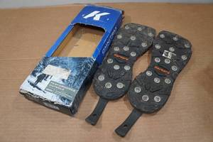 lot 222 image: Korkers Interchangeable Sole System Triple Threat Carbide Spike - Size 12