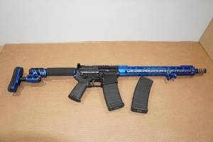 lot 1D image: Custom Built .2235.56 Semi-Auto AR-Format Rifle - Aero Lower, Odin Works Upper