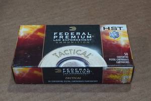lot 288 image: 50 Federal LE Tactical .380 Auto 99 Gr HST Ammo