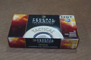 lot 290 image: 50 Federal LE Tactical .380 Auto 99 Gr HST Ammo