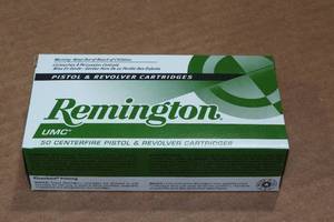 lot 296 image: 50 Remington UMC 9mm Luger 115 Gr MC Ammo