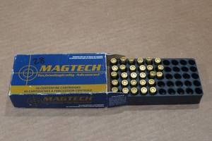 lot 308 image: 28 Magtech .25 Auto 50 Gr FMC Ammo