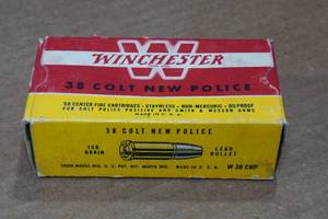 lot 317 image: 50 Winchester .38 Colt New Police 150 Gr Lead Bullet Ammo
