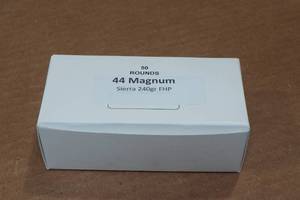 lot 321 image: 50 .44 Magnum 240 Gr Sierra FHP Ammo