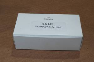 lot 325 image: 50 .45 LC 240 Gr Hornady XTP Ammo