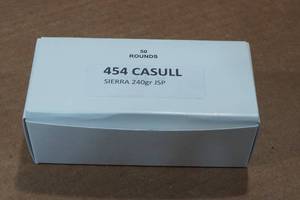 lot 327 image: 50 .454 Casull 240 Gr Sierra JSP Ammo