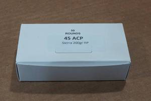 lot 330 image: 50 .45 ACP 200 Gr Sierra HP Ammo