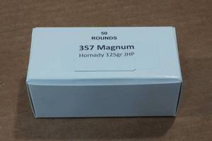 lot 332 image: 50 .357 Magnum 125 Gr Hornady JHP Ammo