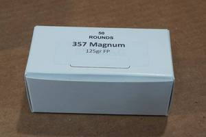 lot 333 image: 50 .357 Magnum 125 Gr FP Ammo