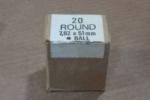 lot 367 image: 20 Military Surplus .308 Win Ball Ammo