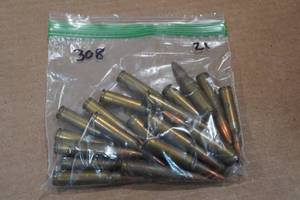 lot 373 image: 21 .308 Win SP Ammo