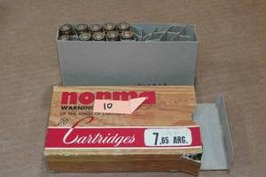 lot 392 image: 10 Norma 7.65 Argentina 150 Gr PSP Ammo