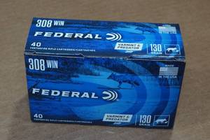 lot 403 image: 40 Federal .308 Win 130 Gr JHP Ammo