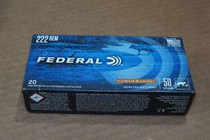 lot 404 image: 20 Federal .222 Rem 50 Gr JSP Ammo