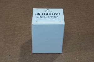 lot 410 image: 20 .303 British 174 Gr SP Spitzer Ammo