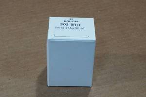 lot 414 image: 20 .303 British 174 Gr Sierra SP-BT Ammo