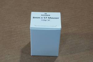 lot 420 image: 20 8mm x 57 Mauser 150 Gr SP Ammo