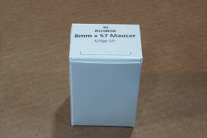 lot 421 image: 20 8mm x 57 Mauser 174 Gr SP Ammo