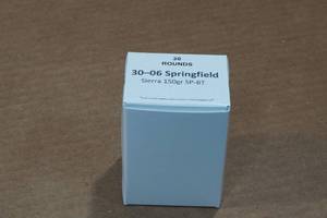 lot 427 image: 20 .30-06 Sprg 150 Gr Sierra SP-BT Ammo