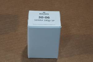 lot 429 image: 20 .30-06 Sprg 180 Gr Sierra SP Ammo