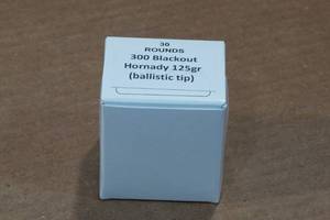 lot 432 image: 30 .300 Blackout 125 Gr Hornady Ballistic Tip Ammo