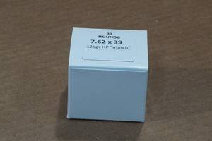 lot 444 image: 30 7.62 x 39mm 125 Gr HP Match Ammo
