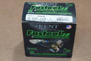 lot 454 image: 25 Kent 12 Gauge 2-34 Steel 3 Shot Shotshells