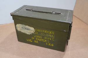 lot 460 image: Metal Ammo Can