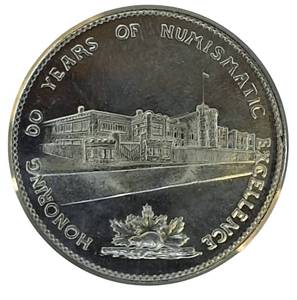 lot 19 image:  RARE 1968 Canadian One Dollar Commemorative Coin