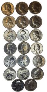 lot 30 image: Twenty 1976 Bicentennial Quarters from different mints, and theyre all in great shape