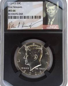 lot 31 image: 2024 (D) First Release Kennedy Half Dollar MS 66 NGC - Verified