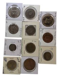 lot 50 image: Ten Old World Coins from Different Countries and Domination