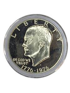 1976 Bicentennial Eisenhower Dollar (Silver) - Deep Cameo (Proof)