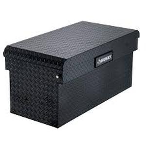 lot 22 image: Husky 40.8 in. Matte Black Aluminum Full Size Chest Truck Tool Box     Customer Returns See Pictures