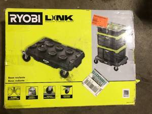 lot 4 image: RYOBI LINK Modular Dolly Multi-Purpose Rolling Base   Customer Returns See Pictures