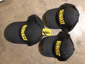 lot 65 image: Lot of Dewalt Hats  Customer Returns See Pictures
