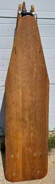 lot 120 image: VintageMCM RID-JID wooden ironing board