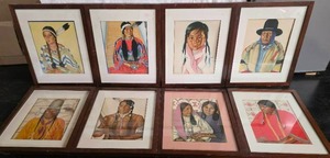 lot 154 image: Winold Reiss Native American Indian art collection