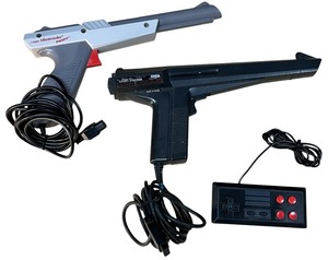 lot 029 image: Nintendo NES Zapper  Sega Light Phaser   Nintendo Entertainment System (NES) Classic Edition controller